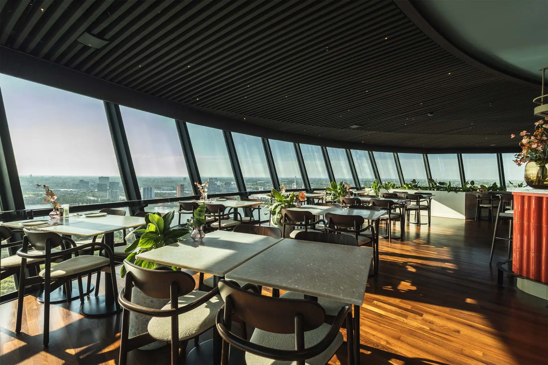 Restaurant space in the Euromast before the design